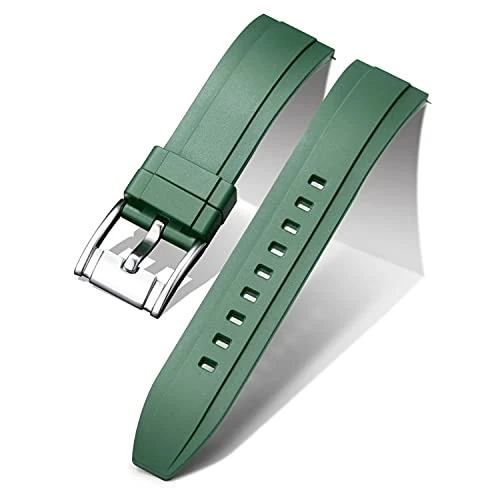 Offerta a tempo: BINLUN Cinturini per Orologio in Silicone a Sgancio Rapido Cinturino in Gomma Sportivo 18mm 19mm 20mm 21mm 22mm 24mm Cinturini di Ricambio per Smartwatches per Uomo e Donna (22mm, Verde) - 41% da 26.99 € a 15.98 €