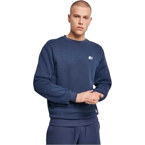 Oferta limitada: STARTER BLACK LABEL Cuello Redondo básico Suéter pulóver, Azul Oscuro, S para Hombre de 36.67 EUR a 36.67 EUR (ahorro 0%)