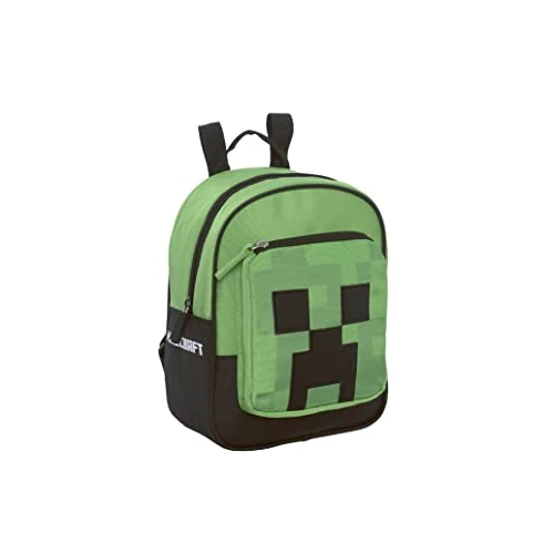 Begrenztes Angebot: Minecraft - Ideal für Kindergarten und Freizeit, mit gepolsterten und verstellbaren Schultergurten, thermogeformter Rückseite und Boden, Hauptfach und Fronttasche mit Reißverschluss, 33 x 22 x 10 cm, von 33.31 EUR auf 33.31 EUR (Rabatt 0%)