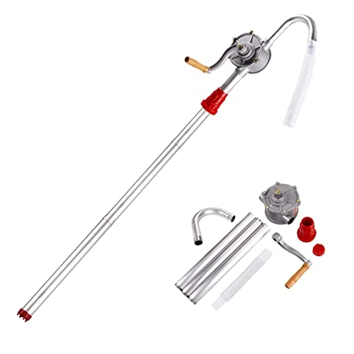 Tijdelijke aanbieding: LEMOTO Olievat Pomp, Aluminium Rotary Hand Crank Olievat Drum Pomp voor Benzine Diesel Brandstof Garage Hand Drum Vat Pomp Tool van 32.99 € naar 32.99 € (0.00% korting)