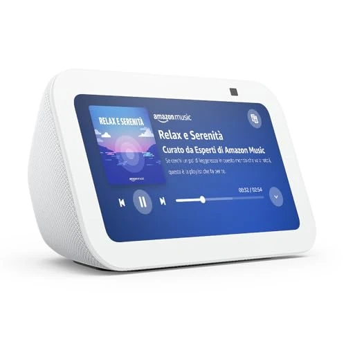 Offre limitée : Echo Show 5 (Nouvelle génération) | Écran tactile connecté compact avec Alexa pour le contrôle de votre maison connectée et bien plus | Blanc de 109.99 EUR à 59.90 EUR (remise 46%)