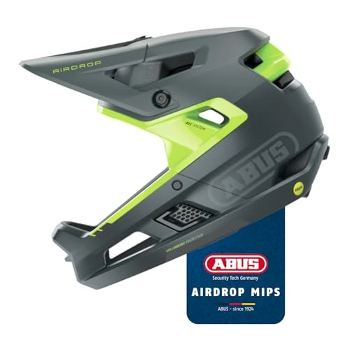 Offerta a tempo: ABUS Fullface casco AirDrop MIPS - MTB: Downhill, Freeride e Enduro - Casco da mountain bike con ventilazione ottimizzata e Ambient Sound Channel - per adulti - 34% da 299.95 € a 196.68 €