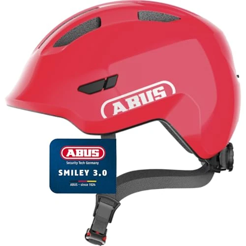 Offerta a tempo: ABUS Casco per bambini Smiley 3.0 - casco da bici con calzata bassa, design a misura di bambino e spazio per il codino - per ragazze e ragazzi - 30% da 39.95 € a 27.90 €