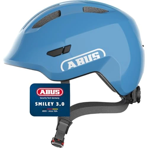 Offerta a tempo: ABUS Casco per bambini Smiley 3.0 - casco da bici con calzata bassa, design a misura di bambino e spazio per il codino - per ragazze e ragazzi - 22% da 39.95 € a 31.04 €