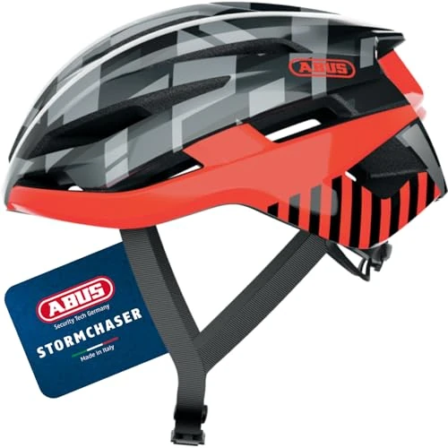 Limited-time offer: ABUS StormChaser Road Bike Helmet, Orange/Grey, Size S from 89.29 £ to 89.29 £ (save 0.00%)