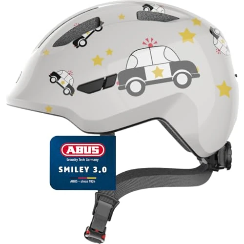 Offerta a tempo: ABUS Casco per bambini Smiley 3.0 - casco da bici con calzata bassa, design a misura di bambino e spazio per il codino - per ragazze e ragazzi - 43% da 39.95 € a 22.87 €