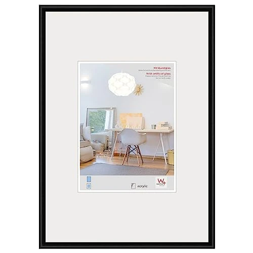 Offerta a tempo: walther designCornice per foto nera 40 x 60 cm con vetro artistico, cornice in plastica New Lifestyle KVX460B - 41% da 39.95 € a 23.74 €