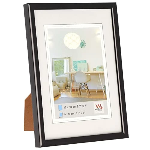 Offerta a tempo: walther designCornice per quadri nera 50 x 70 cm con vetro artistico, cornice in plastica New Lifestyle KVX070B - 42% da 55.95 € a 32.66 €
