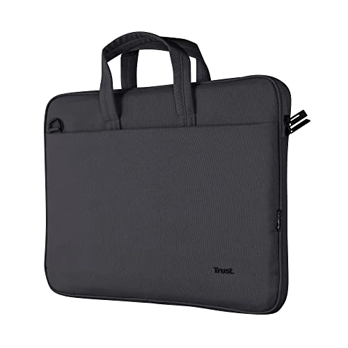 Oferta ograniczona: Trust Bologna Zrównoważona smukła torba na laptopa 40.0 cm z paskiem na ramię, ekologiczna torba, plastikowa torba na laptopa z recyklingu, torba robocza RPET, lekka torba do przenoszenia, na podróż, z 60.71 PLN na 60.71 PLN (zniżka 0%)