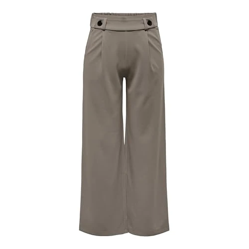 Jacqueline de Yong M30Driftwood - Pantalón para Mujer, Driftwood/Detail:Black Button, MW x 30L