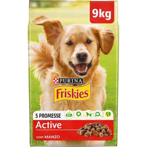Oferta limitada: Purina Friskies Active, pienso para Perro con Carne de Vaca, 9 kg de 32.76 EUR a 32.76 EUR (ahorro 0%)