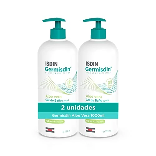 Oferta limitowana: ISDIN Germisdin Aloe Vera Higiena Ciała Codzienne Stosowanie Żel do Kąpieli Syndet, Zalecany do skóry suchej lub swędzącej, 1 L (2 sztuki) z 118.03 zł na 118.03 zł (oszczędź 0.00%)