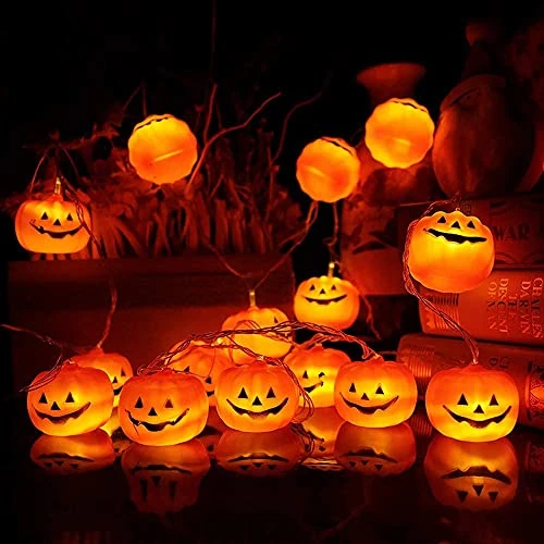 Tijdelijke aanbieding: Pompoen lichtketting Halloween 3M 20 LED lantaarn pompoen string voor feestjes Halloween perfect voor Halloween van 11.40 € naar 11.40 € (0.00% korting)
