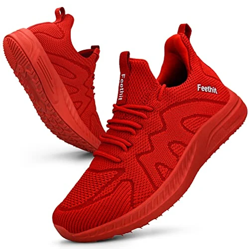 Limited-time offer: Feethit Women Trainers Casual Sneaker Shoes Gym Sport Tennis Red 6 from 24.99 £ to 24.99 £ (save 0.00%)
