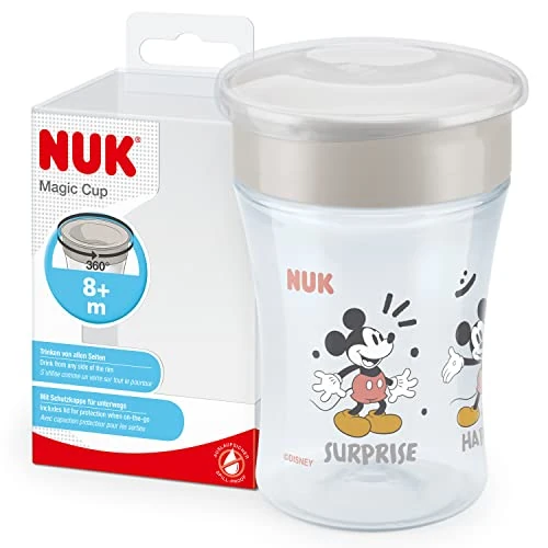 Offerta a tempo: NUK Magic Cup bicchiere antigoccia | Bordo anti-rovesciamento a 360° | 8+ mesi | Senza — 33% da 13,49 € a 9,09 €