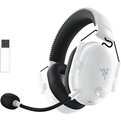Razer BlackShark V2 Pro pour PC - Casque Gaming Esports Premium sans Fil (Bluetooth, Haut-parleurs Triforce Titanium de 50mm, Microphone HyperClear Cardioïde) Blanc