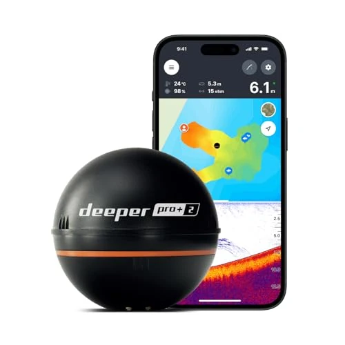 Offerta a tempo: Deeper Pro+ 2 Fish Finder - Sonar da Pesca con GPS, Ecoscandaglio Wireless, Cerca, Trova, Localizzatore Pesci, Per Kayak, Barche, Pesca sul Ghiaccio, Radar Pesci, Con App GRATIS - 0.00% da 209.99 € a 209.99 €