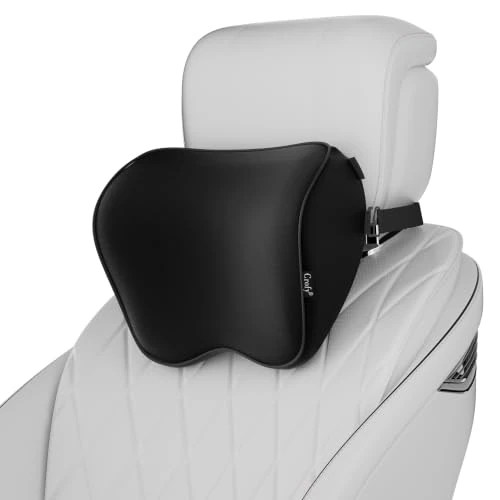 Offre limitée : Crofy Lot de 2 Oreillers de Cou pour Voiture, Appuie-tête Doux pour la Conduite avec Sangle Réglable, 100% Mousse à Mémoire de Forme et Housse Respirante Amovible, Design Ergonomique Confortable, Noir de 27.99 € à 27.99 € (0.00% de remise)