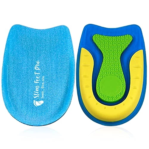 Offerta a tempo: Talloniera in gel di silicone taglia S per proteggere il dolore al tallone e alleviare gli speroni del tallone, plantare da fascite plantare, spina calcaneare, la tendinite, talloniere scarpa - 0.00% da 9.99 € a 9.99 €