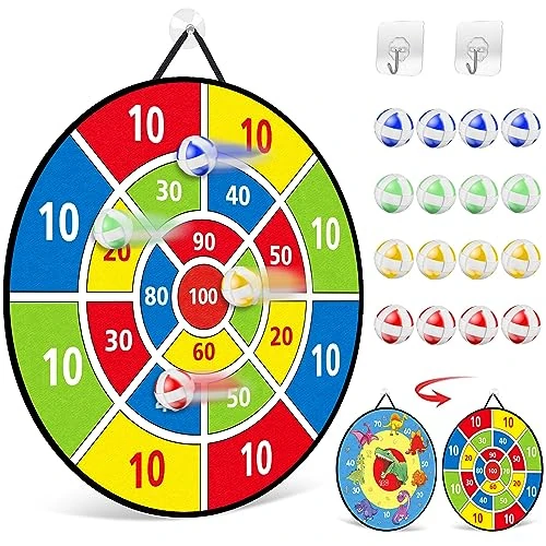 Offre limitée : TOMYOU Cible de Fléchettes 26 Pouces - Thème Planche avec 16 Balles pour Enfants - Jouet de Société - Cadeau Extérieur - Jeu d'Intérieur - 66 cm de 18.99 € à 18.99 € (0.00% de remise)