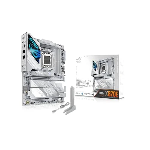 Offerta a tempo: ASUS ROG STRIX X870E-A GAMING NEO, Scheda Madre AMD ATX, Slot DDR5, Bianca - 20% da 499.00 € a 399.99 €