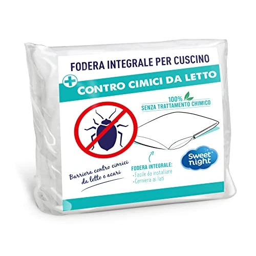 Sweetnight – Pillow Protector 50 x 70 cm | Anti-Bed Bug and Anti-Dust Mite | Full Pillow Cover with Zip | No Chemical Treatment