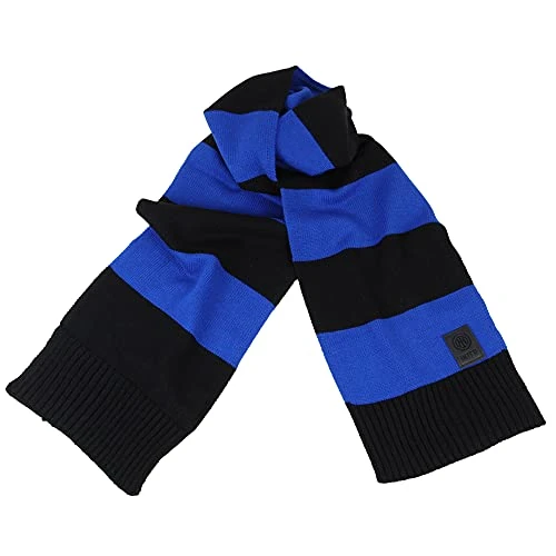Inter Bufanda rayas grandes producto oficial oficial Merchandising, color negro, talla única