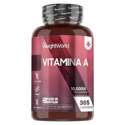 Oferta limitada: Vitamina A 10000 UI - 365 Comprimidos de Acetato de Retinol Vegano y Sin OGM para 1 Año - La Vitamina A contribuye al mantenimiento normal de la vista (EFSA) de 14.99 EUR a 14.99 EUR (ahorro 0%)