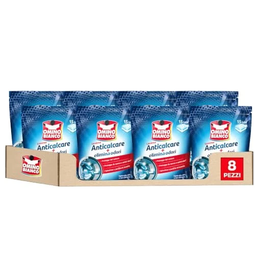 Offerta a tempo: Omino Bianco Anticalcare Lavatrice Tabs, 15 Tabs x 8 pz - 29% da 35.00 € a 24.99 €