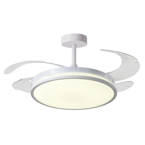 Offerta a tempo: BEL AIR HOME - Ventilatore da Soffitto Dune | Motor DC Silenzioso | Luce LED 36W con 3 Temperature 3000K-4000K-6500K | Design Moderno, Nichel (BIANCO) - 13% da 54.90 € a 47.49 €