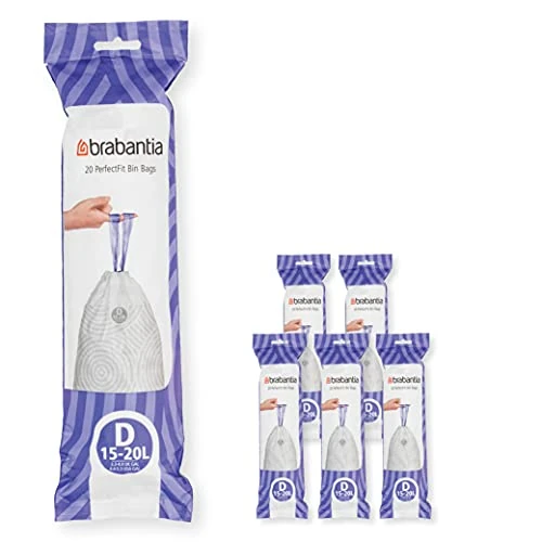 Offerta a tempo: Brabantia PerfectFit Bags, Code D, 15-20L,120 Bags - 17% da 22.90 € a 18.99 €