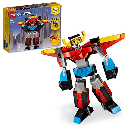 Offre limitée : LEGO 31124 Creator 3 en 1 Le Super Robot, Se Transforme en Dragon et en Avion à Réaction, Jouet de Construction Créatif pour Les Enfants de 7 Ans et Plus de 28.90 € à 28.90 € (0.00% de remise)
