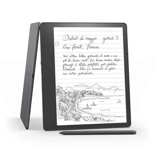 Limitiertes Angebot: Kindle Scribe (2022) - 16 GB – der erste Kindle, der auch ein digitales Notizbuch ist – mit Paperwhite-Bildschirm (10,2 Zoll, 300 ppi) und Standard-Eingabestift. Mit Notizbuchzusammenfassung. von 369.99 EUR auf 369.99 EUR (Spare 0%)