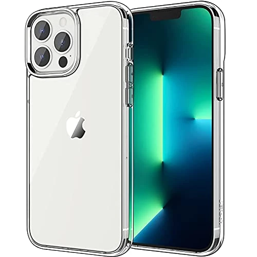 Offerta a tempo: JETech Cover per iPhone 13 Pro, Anti-Ingiallimento, Trasparente | Protezione Antiurto, Retro in PC Rigido Antigraffio, Custodia Bumper TPU Trasparente Resistente - 0.00% da 10.99 € a 10.99 €