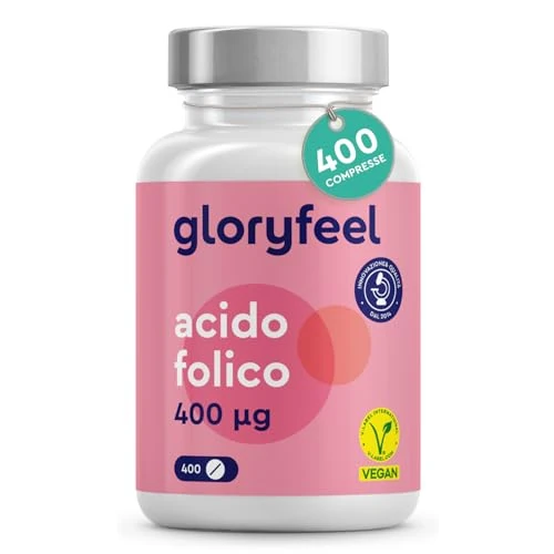 Offre limitée : Acide Folique Vitamine B9, 400 Comprimés (13 Mois), Hautement Dosé avec 400µg par Comprimé, 100% Végétalien, Sans Additifs et Sans Arômes, Testé en Laboratoire de 12.99 € à 12.99 € (0.00% de remise)