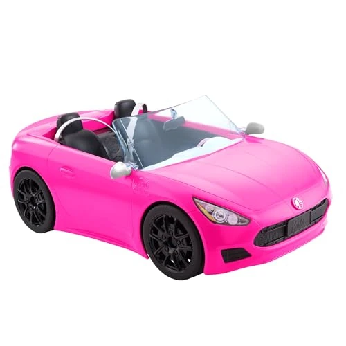 Offre limitée : Barbie - Mobilier Cabriolet Rose de, Voiture 2 Places avec Roues Qui tournent, Ligne Sportive et détails réalistes, Jouet pour Enfant, HBT92 de 29.99 € à 19.99 € (33% de remise)