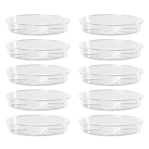 Oferta limitada: Kalapanta Platos Transparentes para Macetas, Set de 10 Ø 12 cm, en Plástico Resistente, Redondos para Interior y Exterior de 18.90 € a 18.90 € (ahorro 0.00%)