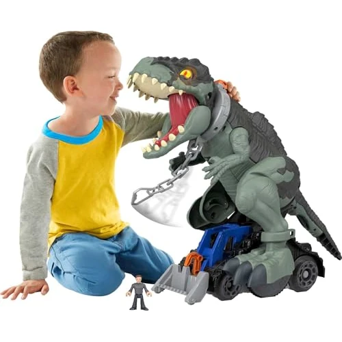 Fisher-Price Imaginext GWT22 - Jurassic World Giga Dino, dinosaurus speelgoed voor kinderen van 3 jaar en ouder,Meerkleuren