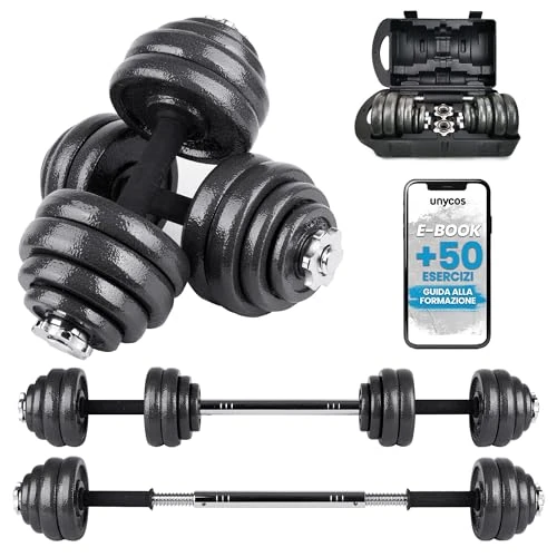 Offerta a tempo: unycos - Manubri Regolabili 30 kg con Valigetta (Iron Transformer) - 0.00% da 89.70 € a 89.70 €