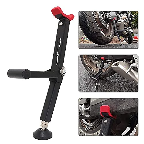 Zeitlich begrenztes Angebot: Motorradständer Hebebock Ständer Paddockständer Vorder- und Hinterradständer mit Griff Klappbar für die meisten Motorradräder Dirt Pit Bike Straßenmotorrad On/Off Road Rot von 31.99 € auf 25.99 € (19% Rabatt)