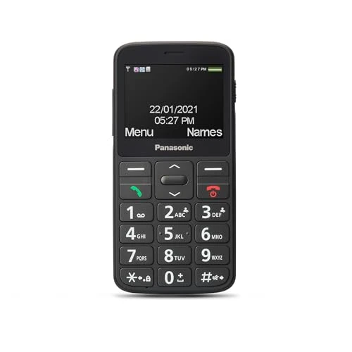 Offerta a tempo: Panasonic KX-TU160EXB 2G, Telefono Cellulare con Funzioni di Base per Anziani, Tasto SOS per Chiamate di Emergenza, Tasti Separati di Grandi Dimensioni, Display con Caratteri e Numeri Grandi, Nero. - 0.00% da 57.42 € a 57.42 €