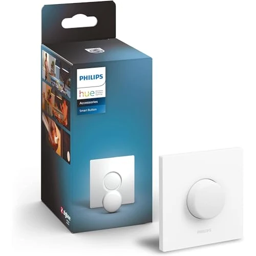 Philips Hue Inteligentny Przycisk Akcesorium inteligentnego oświetlenia. Bezprzewodowe sterowanie oświetleniem domowym, salon, sypialnia, stara generacja