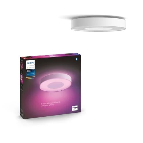 Offerta a tempo: Philips Hue White and Color Ambiance Infuse, Plafoniera Smart, Grande, Pannello LED Soffitto con Bluetooh, 52.5 W, Lampada Smart con App, Bianca - 34% da 299.99 € a 197.51 €