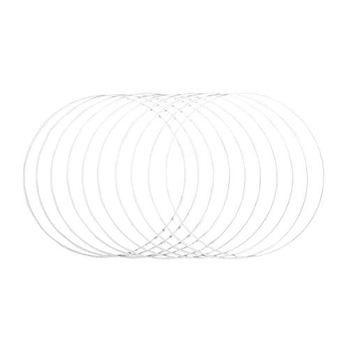 Limited offer: Rayher Set of 10 Coated Metal Rings for Wedding Crafts, Ten Hoops with a Diameter of 30cm for Dream Catcher and Macrame, white, 25218102 from 44.14 EUR to 44.14 EUR (save 0%)