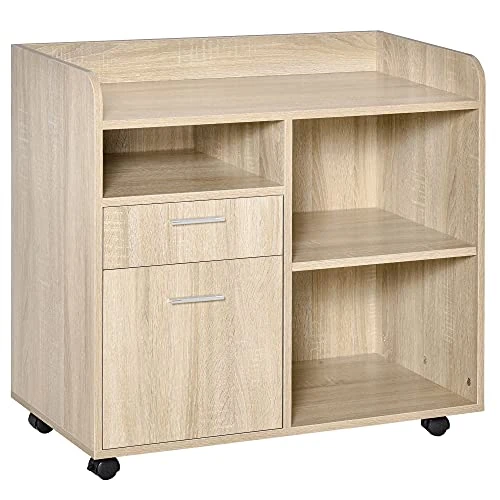 Vinsetto Gabinete de impres, Papel Madera de ingeniería, Brown, 80L x 40P x 72Acm