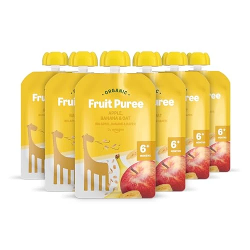 Oferta limitada: by Amazon Bolsitas de Puré de Manzana, Plátano y Avena ecológico - 6 x 90g - Previamente Mama Bear de 3.92 € a 3.92 € (ahorro 0.00%)