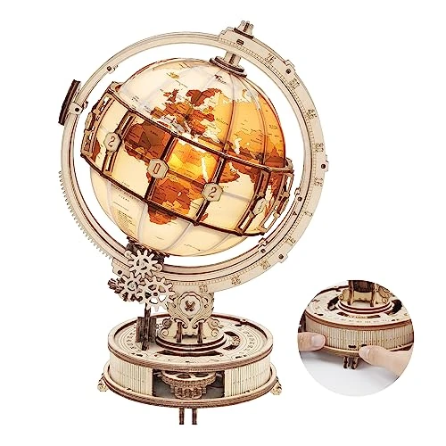Beperkte aanbieding: ROBOTIME 3D Houten Puzzel Lichtgevende Globe Bouwpakket voor Volwassen, Hout Modelbouw Gebouw Bouw Ambachten Kits Beste Festival Geschenken van 49.95 EUR naar 49.95 EUR (besparing 0%)