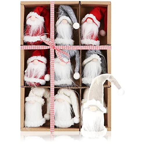 Oferta limitada: COM-FOUR® 9 Colgantes de Papá Noel para el árbol de Navidad, encantadores Colgantes de Figuras de árboles de Navidad como Adornos para árboles o Etiquetas de Regalo de 11.99 EUR a 9.57 EUR (ahorro 20%)