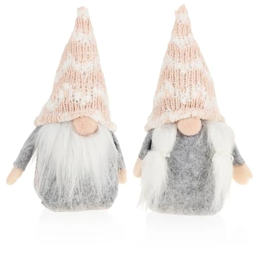 Offre limitee: com-four® 2X Paire de lutins de Noël Haut de Gamme pour décorations de Noël, Figurines scandinaves comme décorations d'hiver, tabourets d'angle comme décorations de Chambre ou Cadeaux de 11.99 EUR a 9.59 EUR (economie 20%)