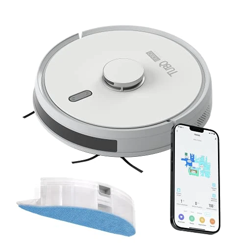 Offerta a tempo: Robot aspirapolvere lavapavimenti Tubò Robò ATR900L con sensori LIDAR, Laser Mapping System, carpet power boost, filtro HEPA, controllo vocale e App, 2300 pa - 0.00% da 372.00 € a 372.00 €